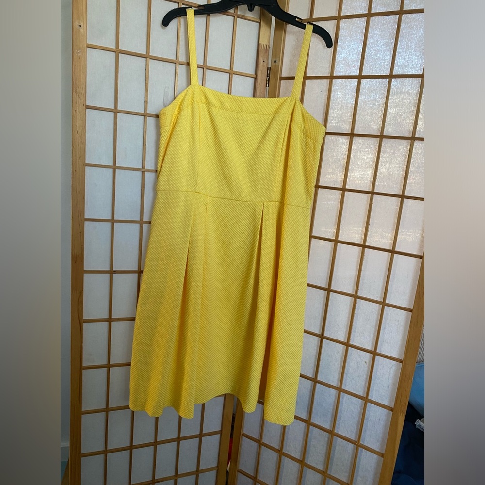 Ann Taylor Loft Strappy Yellow Sun Dress